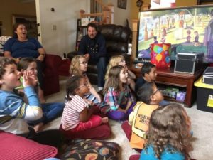 Photo of children watching magic show